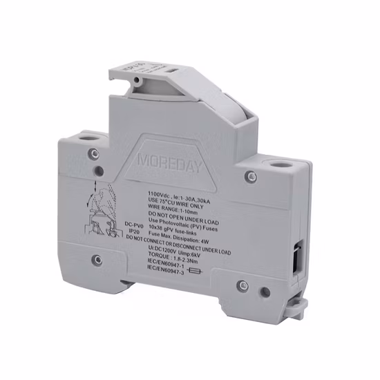 태양광 PV 태양광 시스템 1000V DC 10x38 퓨즈 홀더 퓨즈 박스 베이스 연결