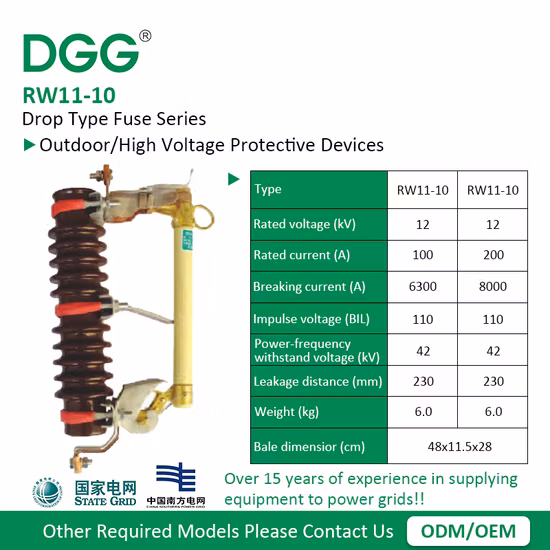 Rn-10 a Series of Indoor High-Voltage Curre Nt-Limiting Fuse 10kv