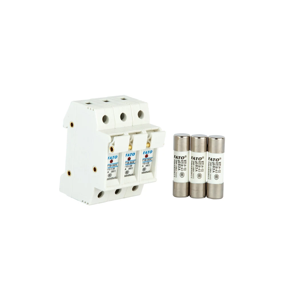 China Professional Manufacturer 32A 63A 125A Fuse Holder with Indication for Cylindrical Fuse Link