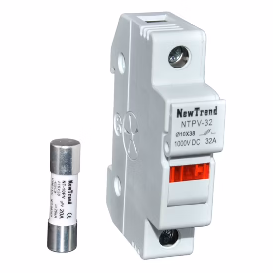 Fpv-32 DC 1000V 1200V 1500V 1A ~ 32A 1p 2p 3p 태양광 PV 광전지 퓨즈 캐리어 10X38 10X38mm Rt18-32X DC 퓨즈 홀더