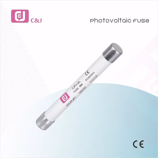 Cjpv-32L 8A-50A 1500V DC 퓨즈 원통형 PV 세라믹 퓨즈